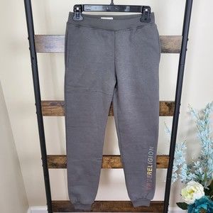 NWT True Religion unisex kid's grey fleece jogger size M